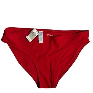 NWT Aerie American Eagle Bikini Bottom‎ Red Size Small